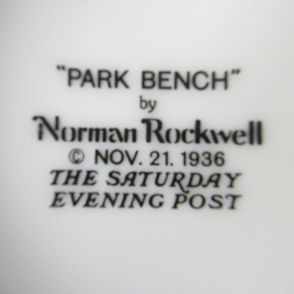 Porcelain Mug Norman Rockwell Collection "Park Bench" - Picture 9 of 9